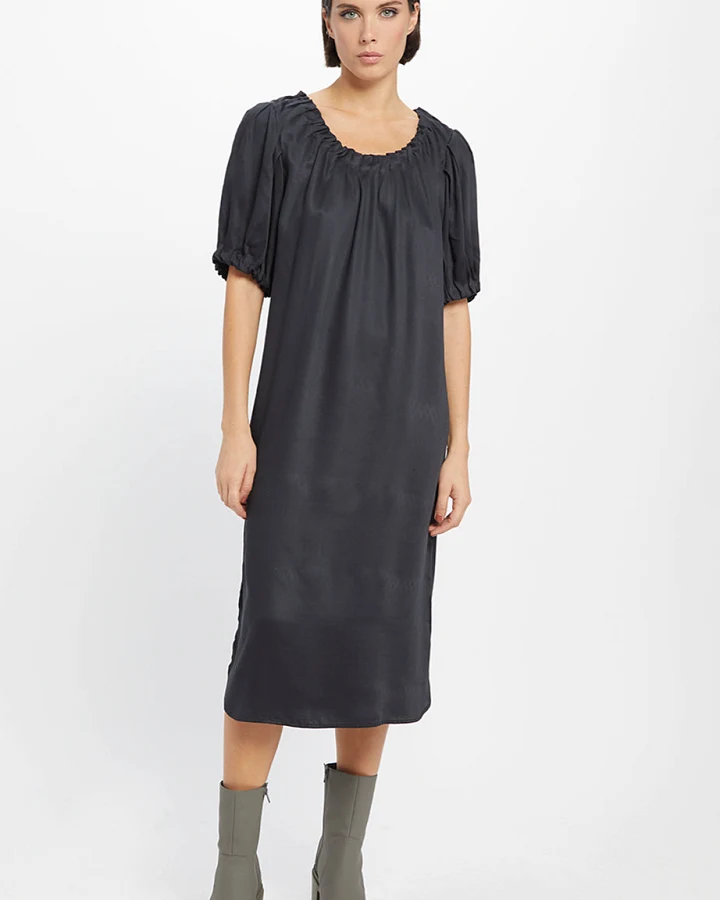 Neu Nomads Damen vegan Kleid Kimmie Schwarz