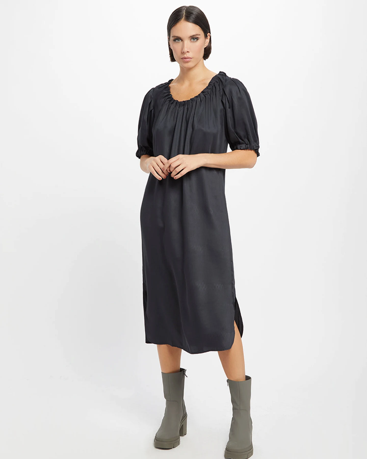 Neu Nomads Damen vegan Kleid Kimmie Schwarz – Ansicht 2