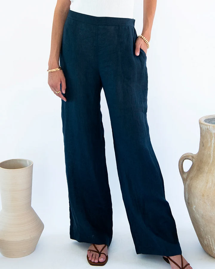 Neu Nomads Damen vegan Hose Palazzo Cara Mitternacht
