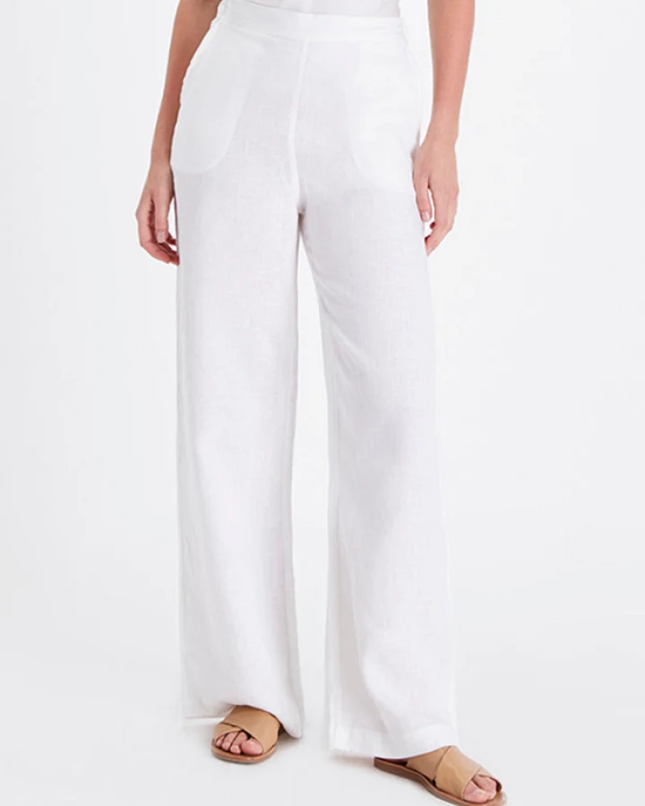 Neu Nomads Damen vegan Hose Palazzo Cara Weiß