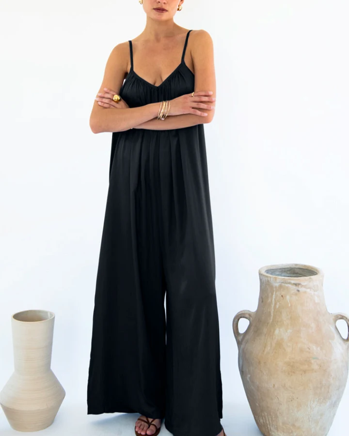 Neu Nomads Damen vegan Jumpsuit Bali Schwarz