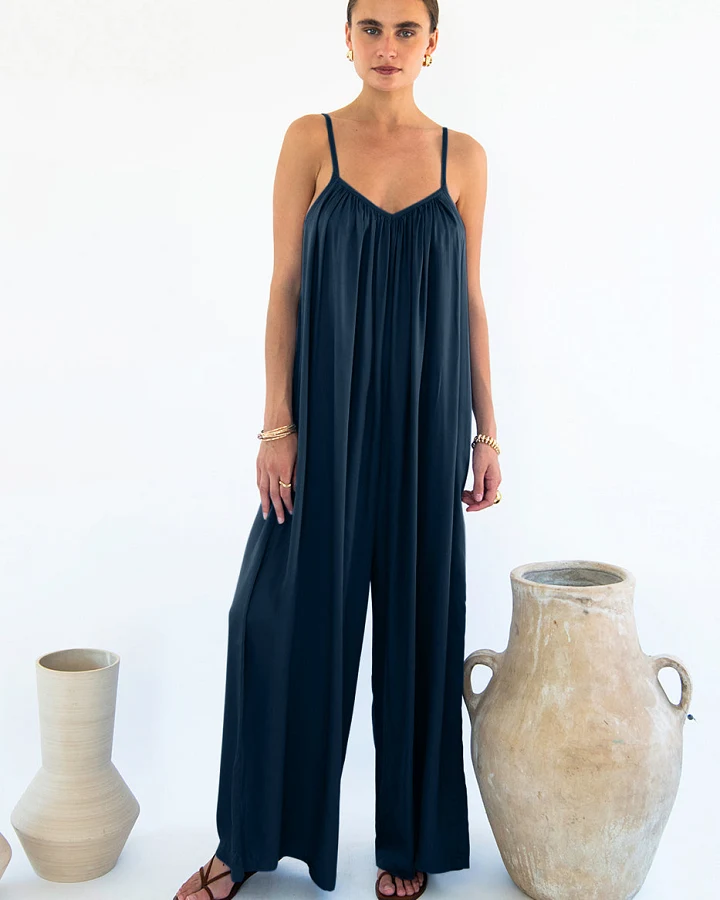 Neu Nomads Damen vegan Jumpsuit Bali Mitternachtsblau