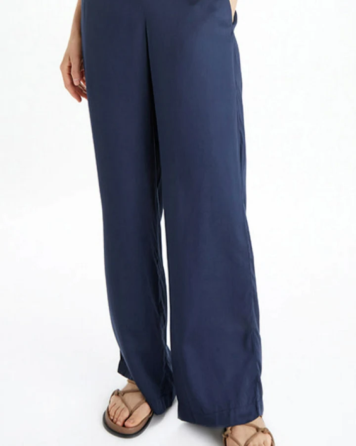 Neu Nomads Damen vegan Hose Carina Palazzo Mitternachtsblau
