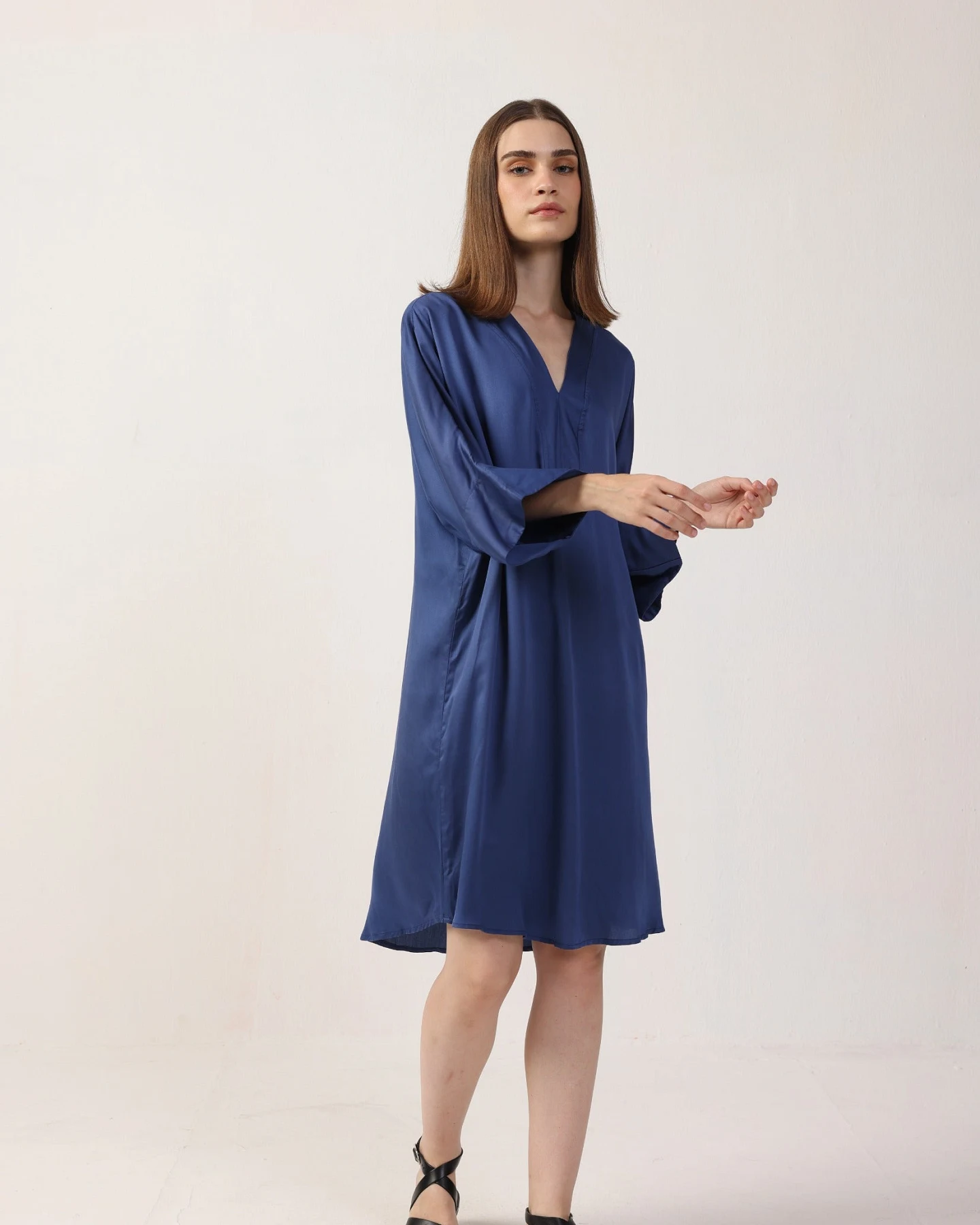 Neu Nomads Damen vegan Kleid Kimono Kleid Bluejay – Ansicht 2