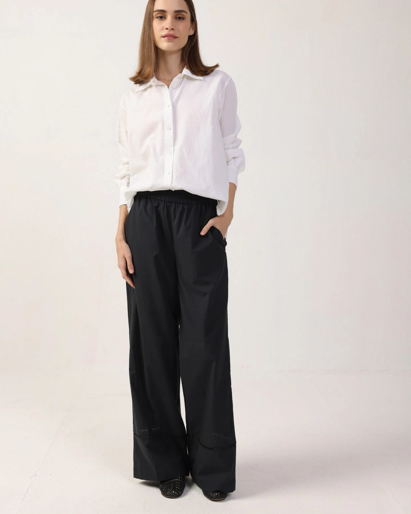 Neu Nomads Damen vegan Hose Dina Schwarz – Ansicht 2