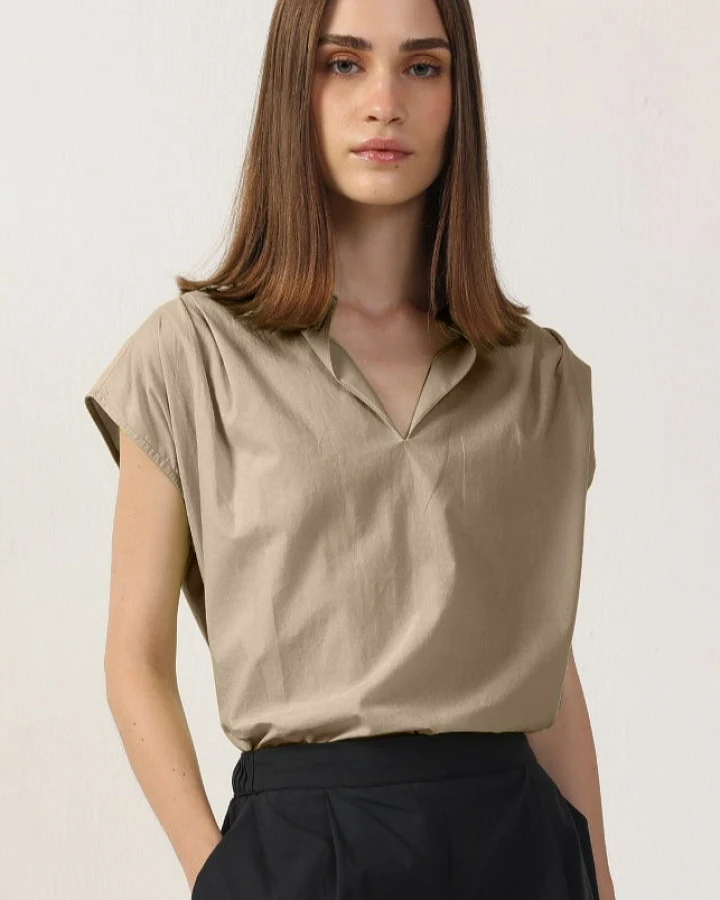 Neu Nomads Damen vegan Bluse Elettra Stone