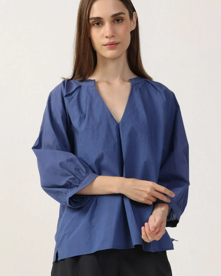 Neu Nomads Damen vegan Bluse Estee Bluejay