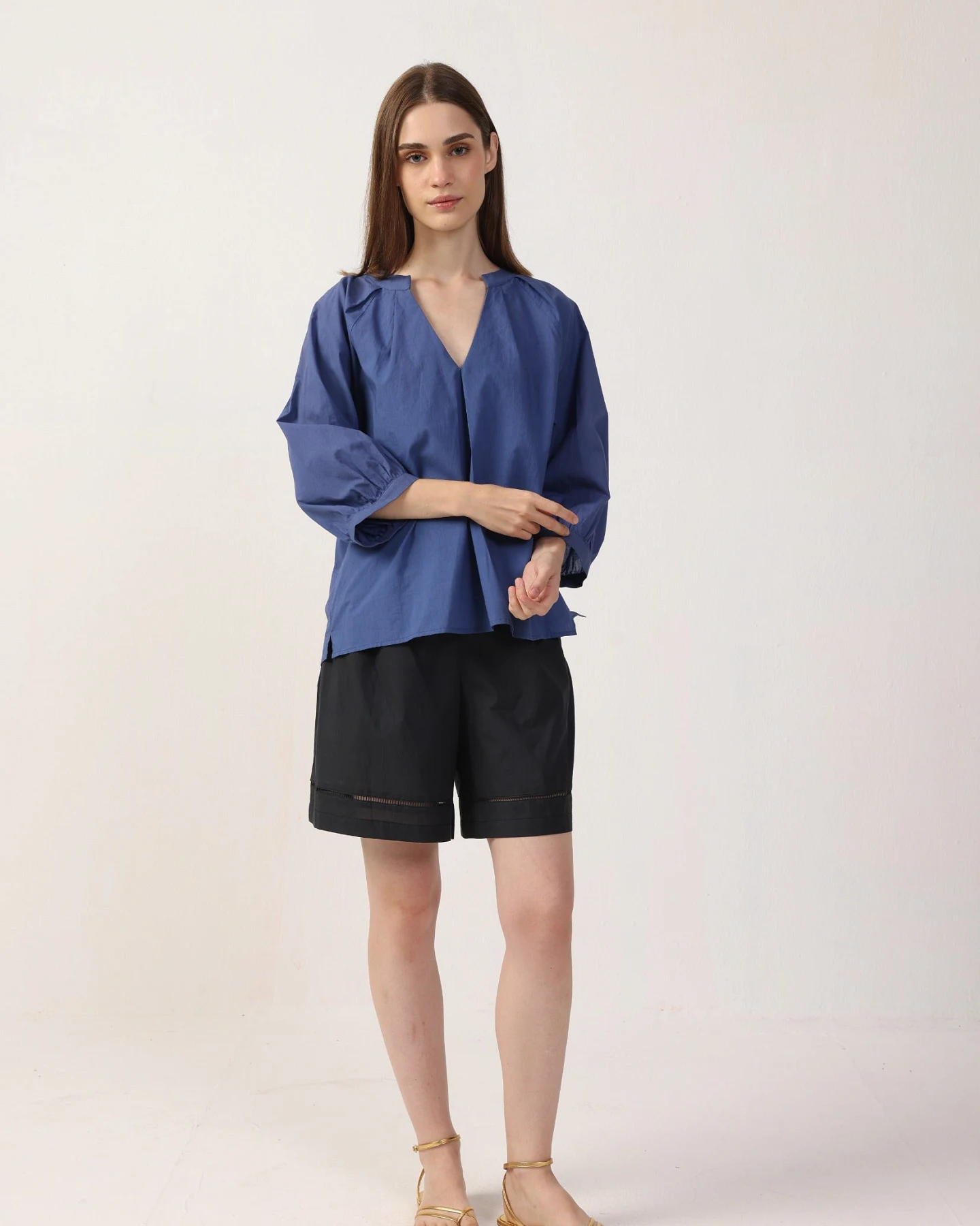 Neu Nomads Damen vegan Bluse Estee Bluejay – Ansicht 2