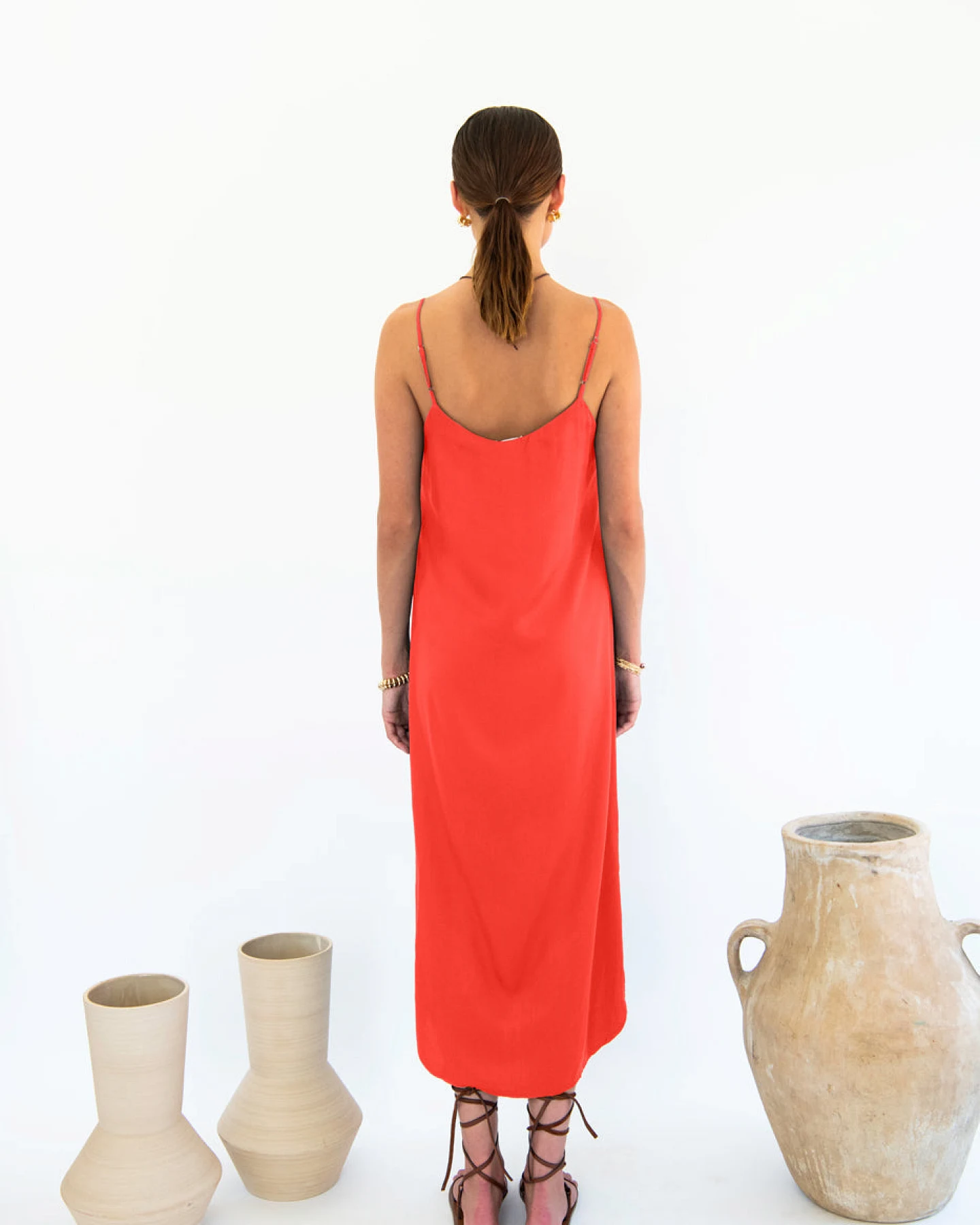 Neu Nomads Damen vegan Kleid Easy Slip Coral – Ansicht 2
