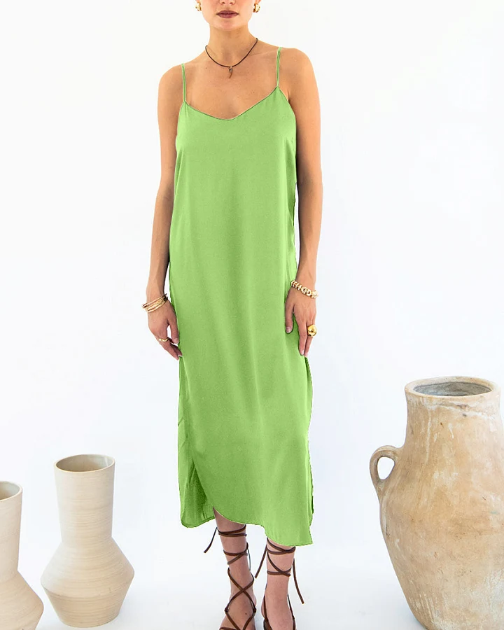 Neu Nomads Damen vegan Kleid Easy Slip Emerald