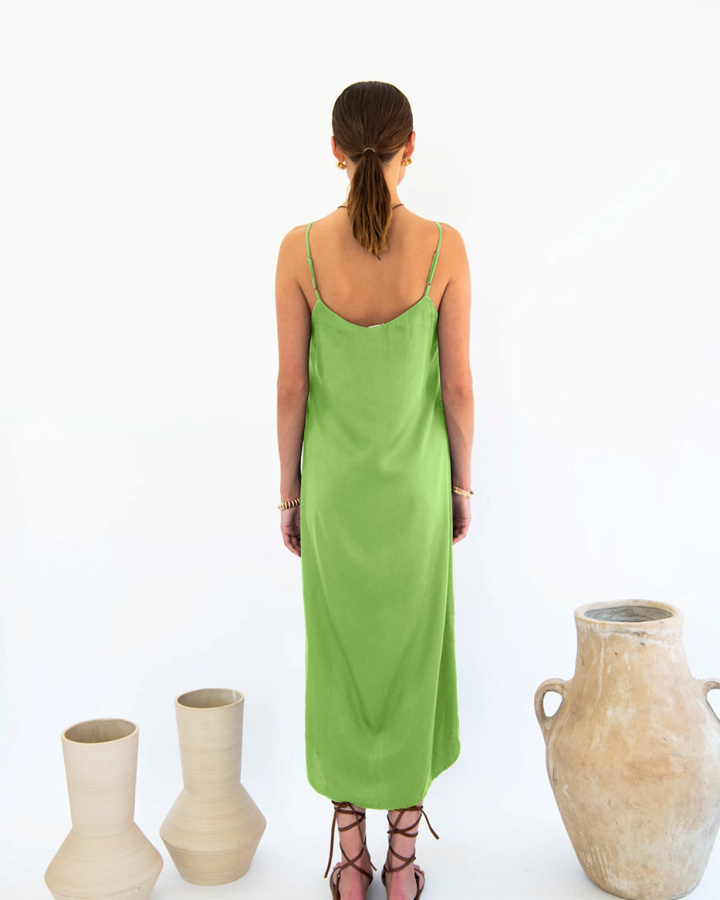 Neu Nomads Damen vegan Kleid Easy Slip Emerald – Ansicht 2