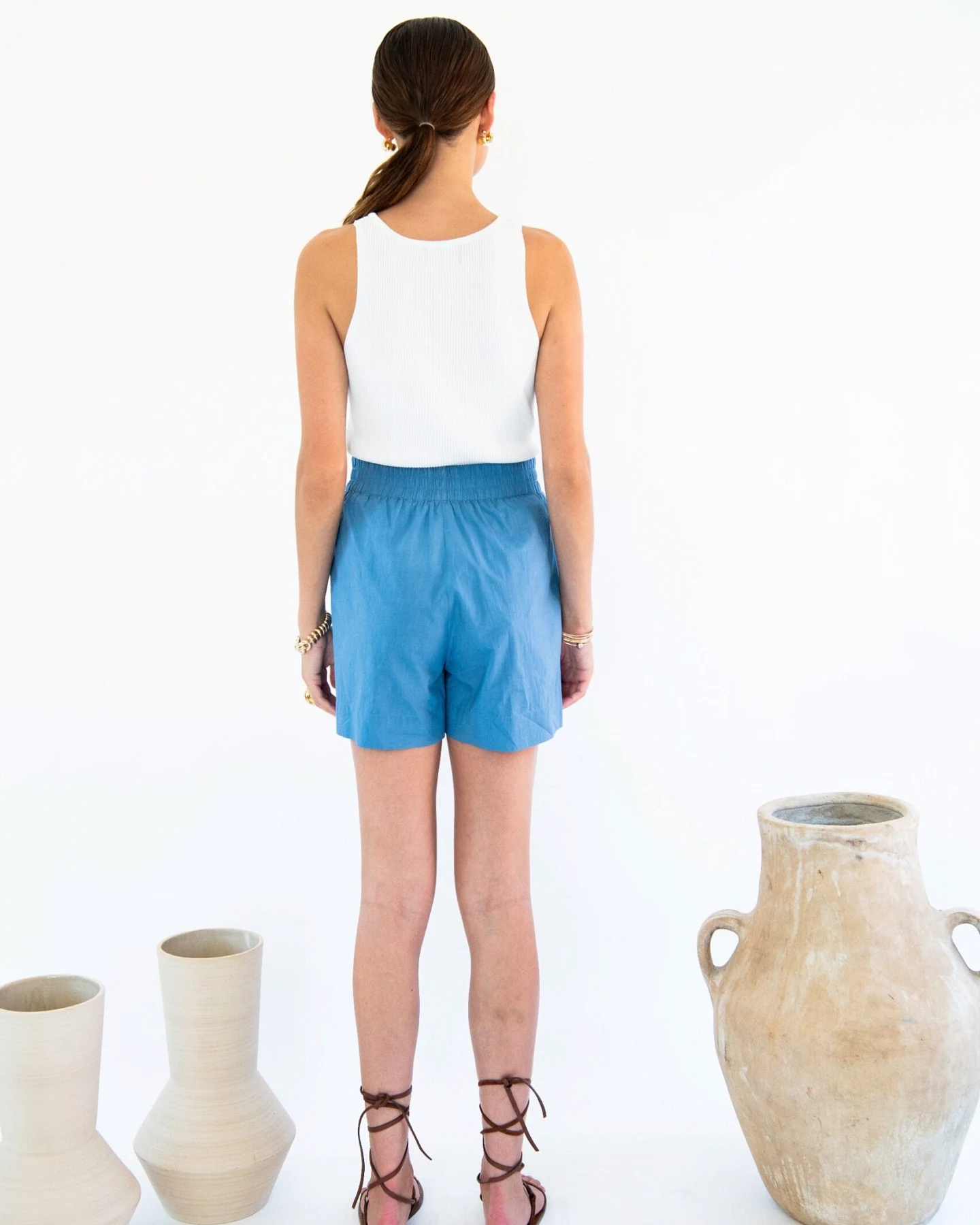 Neu Nomads Damen vegan Shorts Boca Ocean Blue – Ansicht 2