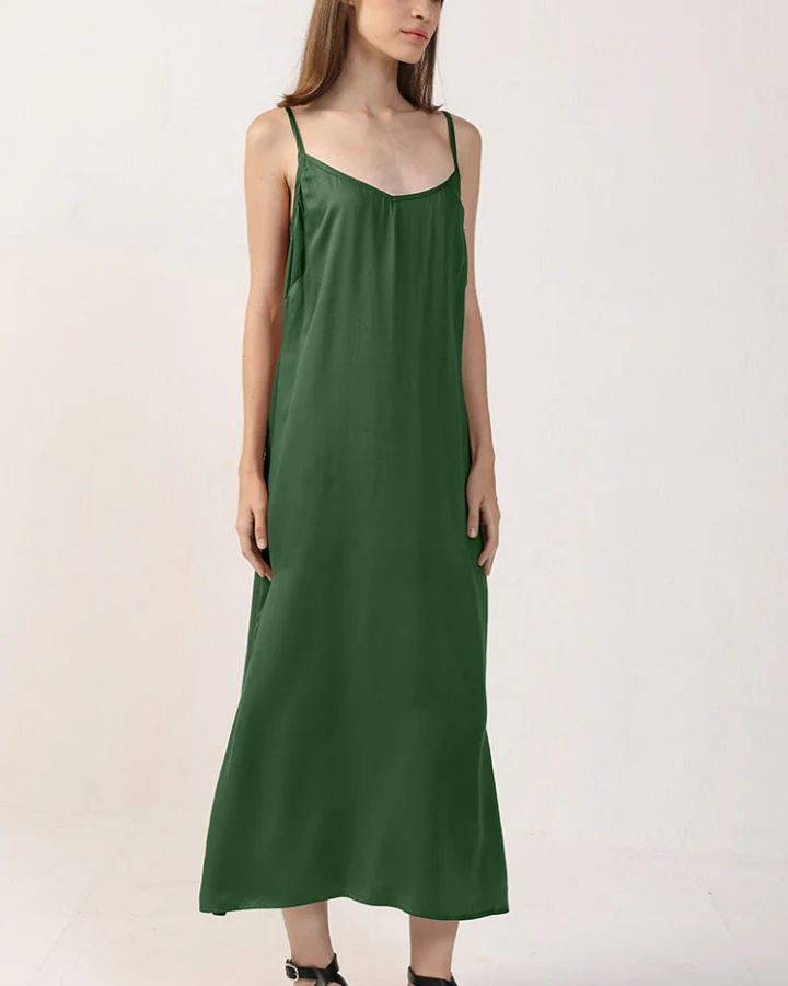 Neu Nomads Damen vegan Kleid Slip Gitta Moss