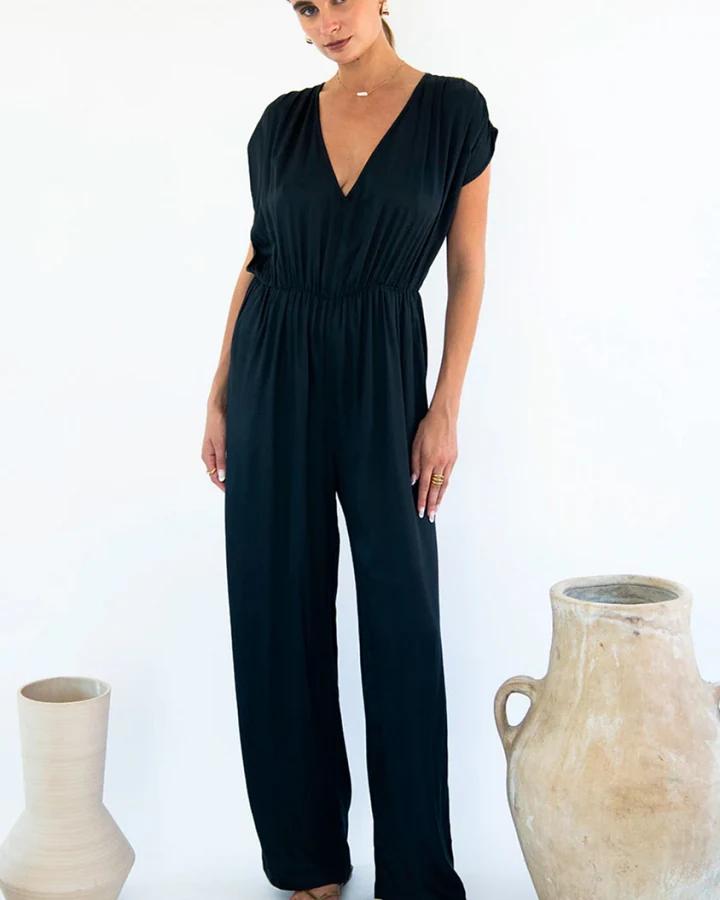 Neu Nomads Damen vegan Jumpsuit Catania Schwarz