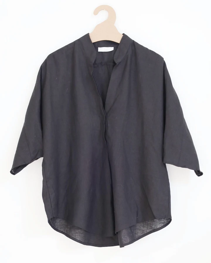Neu Nomads Damen vegan Bluse Goa Schwarz