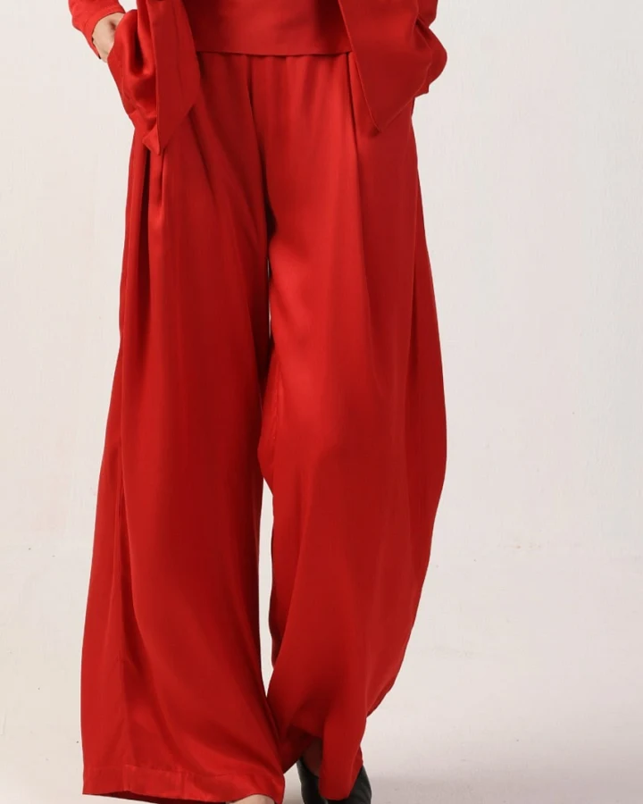 Neu Nomads Damen vegan Hose Garbo Rot