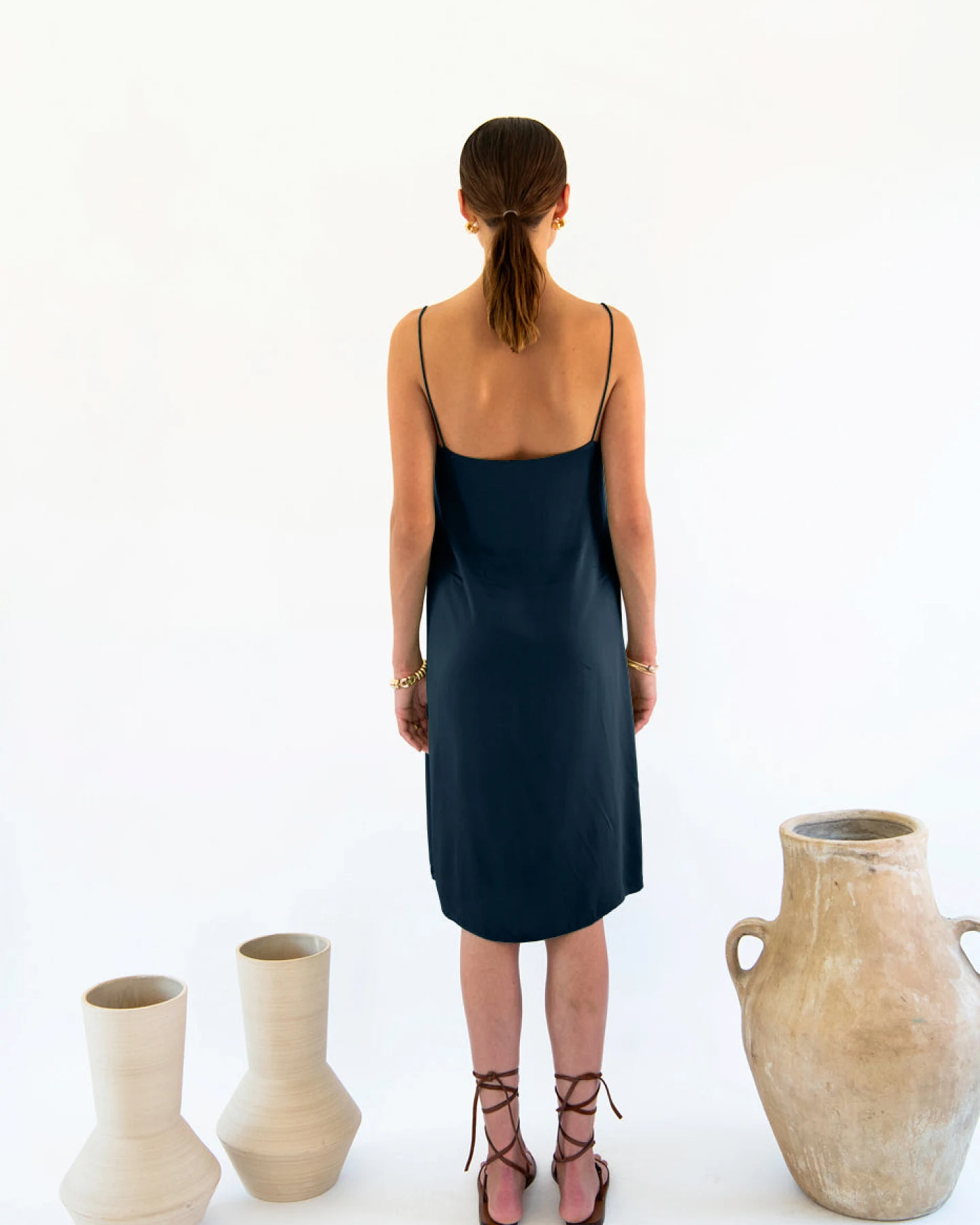 Neu Nomads Damen vegan Slip Dress Julianne Boxy Midnight – Ansicht 2