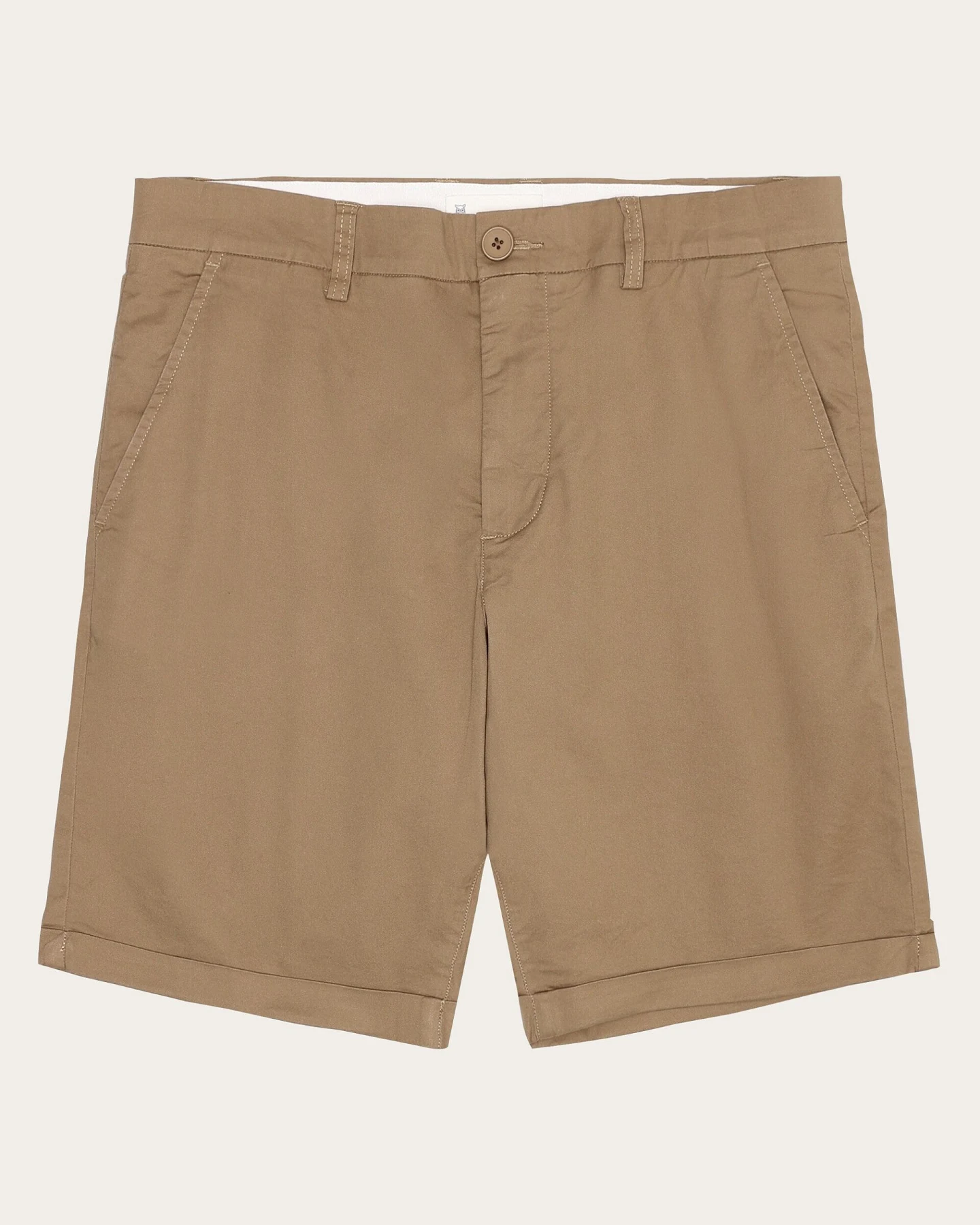 KnowledgeCotton Apparel Herren vegan Shorts Chino Chuck Regular Tuffet Beige – Ansicht 2