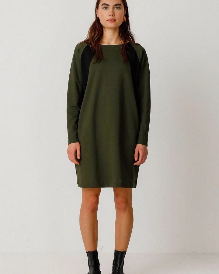 SKFK Damen vegan Kleid Ameli Grün