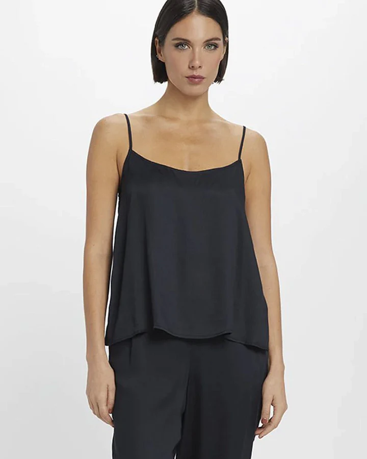 Neu Nomads Damen vegan Tops Lotus Schwarz