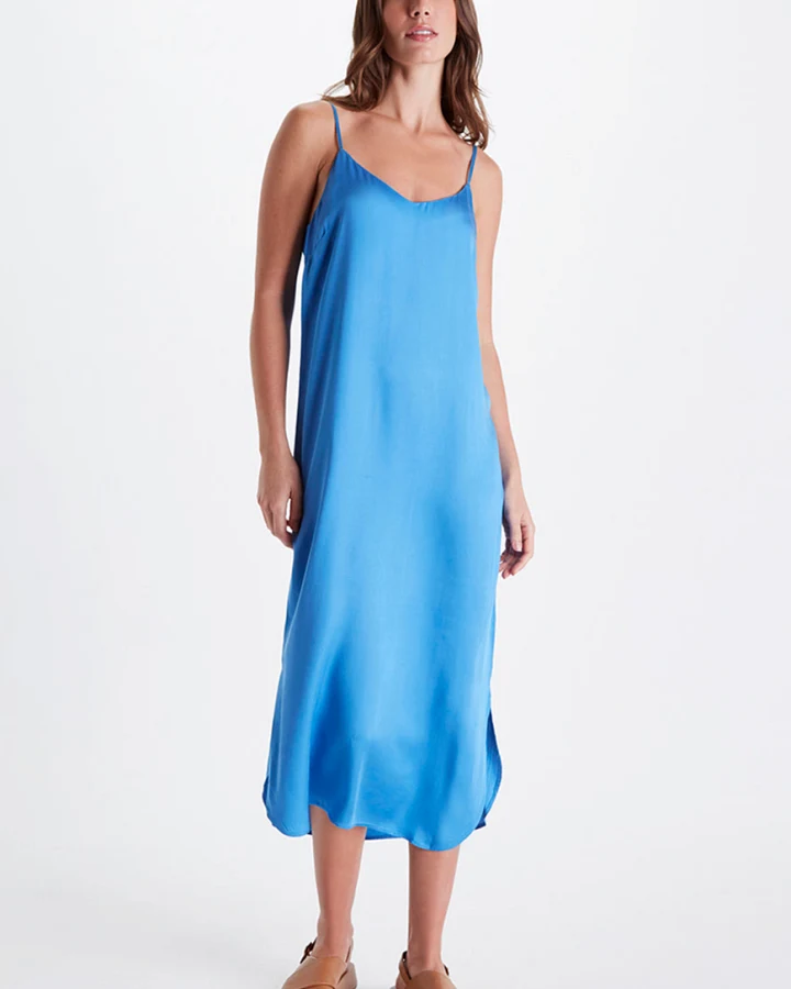Neu Nomads Damen vegan Kleid Easy Slip Azure