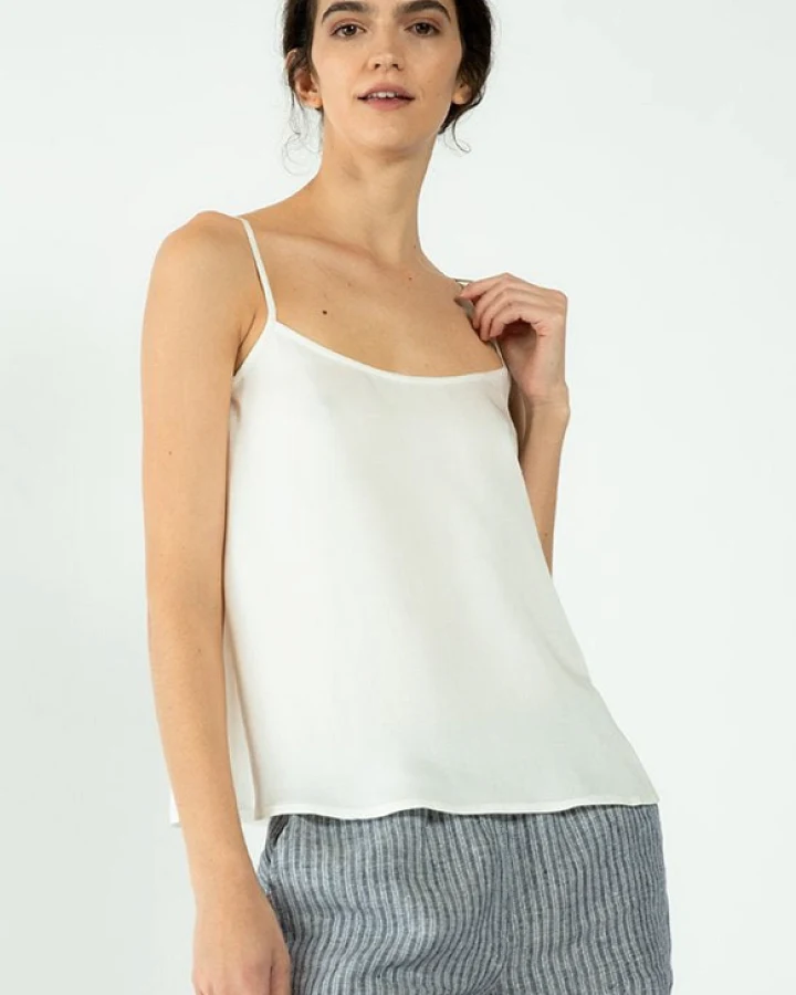 Neu Nomads Damen vegan Oberteile Lotus Weiß