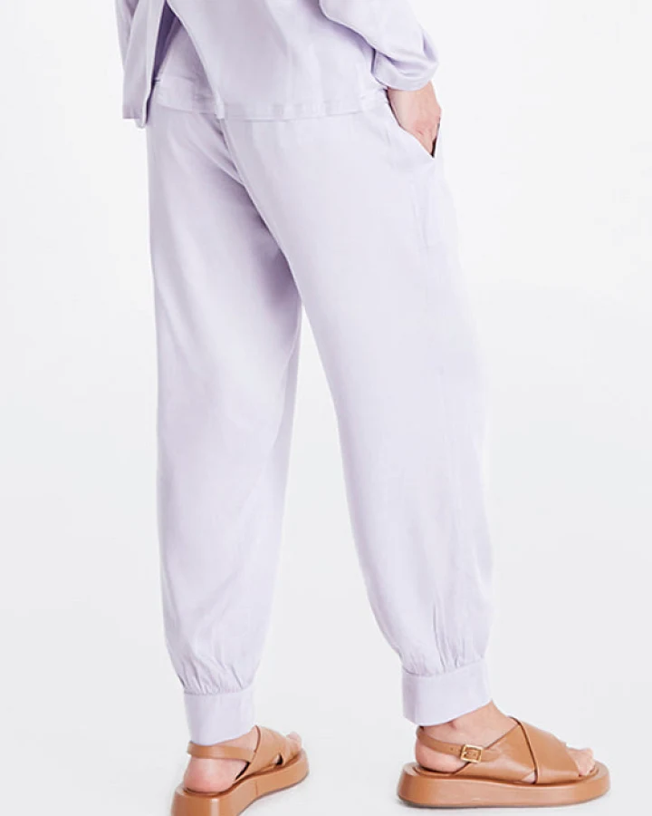 Neu Nomads Damen vegan Hose Allie Ankle Lavender