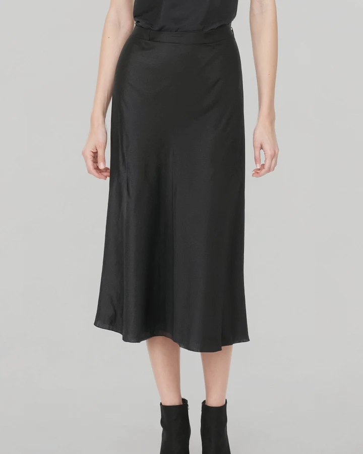 Neu Nomads Damen vegan Rock Column Midi Schwarz