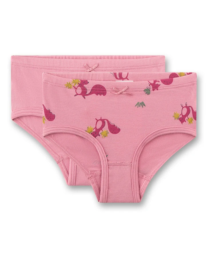 Sanetta - Slip-Set "Eichhörnchen" pink