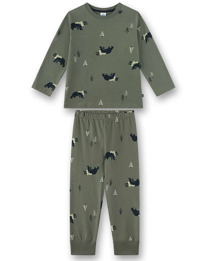 Sanetta - Schlafanzug "Bär" olive
