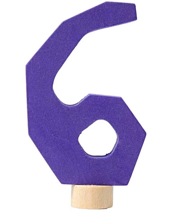 Grimms - Zahlenstecker "6" Waldorf