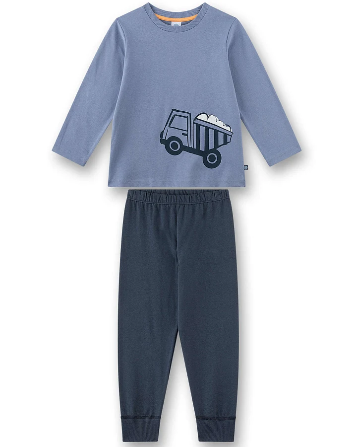 Sanetta - Schlafanzug "Muldenkipper" blau