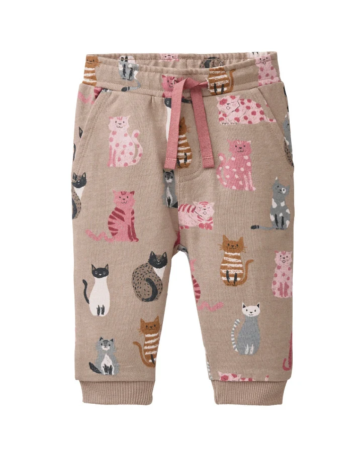 People Wear Organic - Sweat-Hose "Katze" taupe