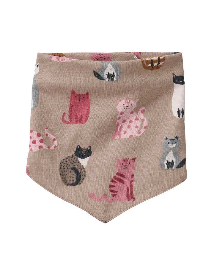 People Wear Organic - Halstuch "Katze" taupe