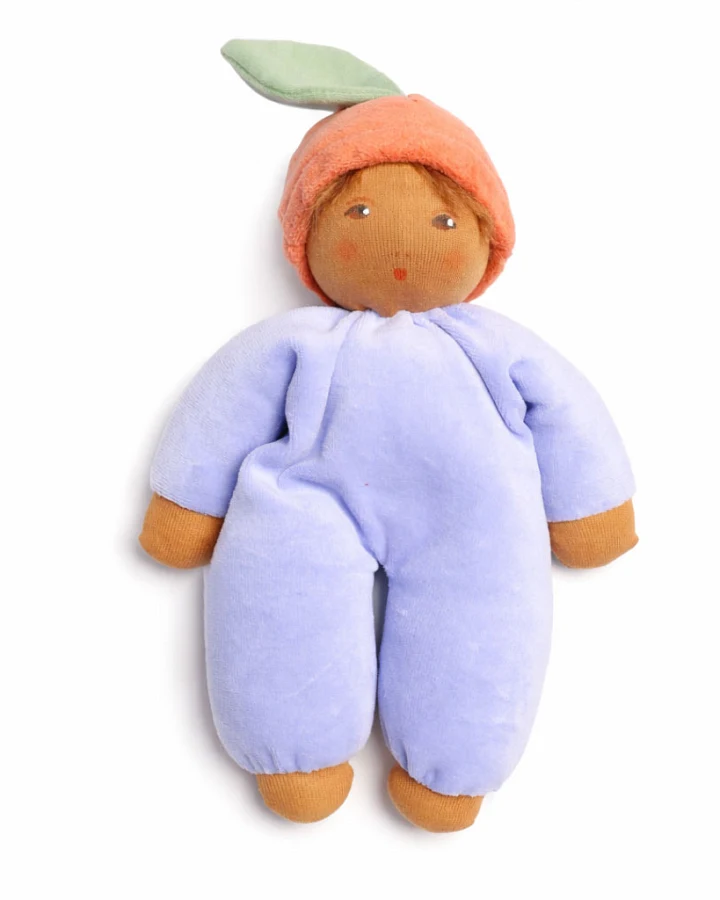 Nanchen Natur - Babypuppe Blütenbaby lavendel