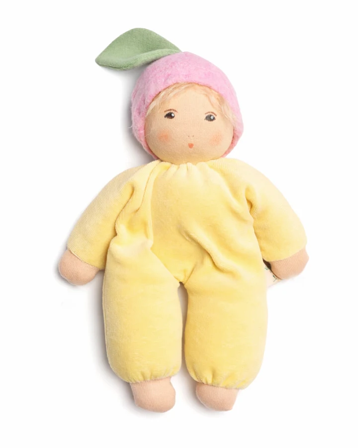 Nanchen Natur - Babypuppe Blütenbaby gelb
