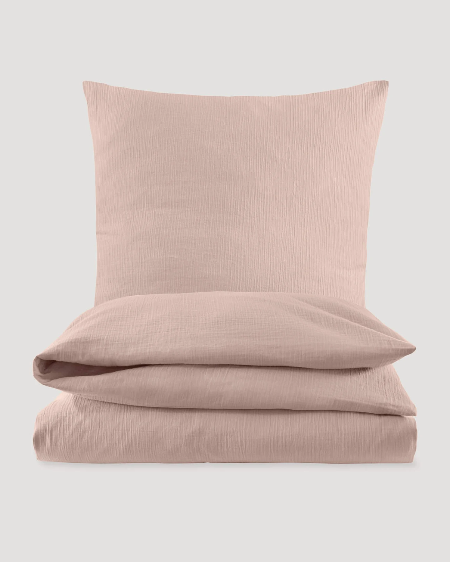 hessnatur Baby Musselin Bettwäsche aus Bio-Baumwolle - rosa - Größe 100x135 / 40x60 cm – Ansicht 2
