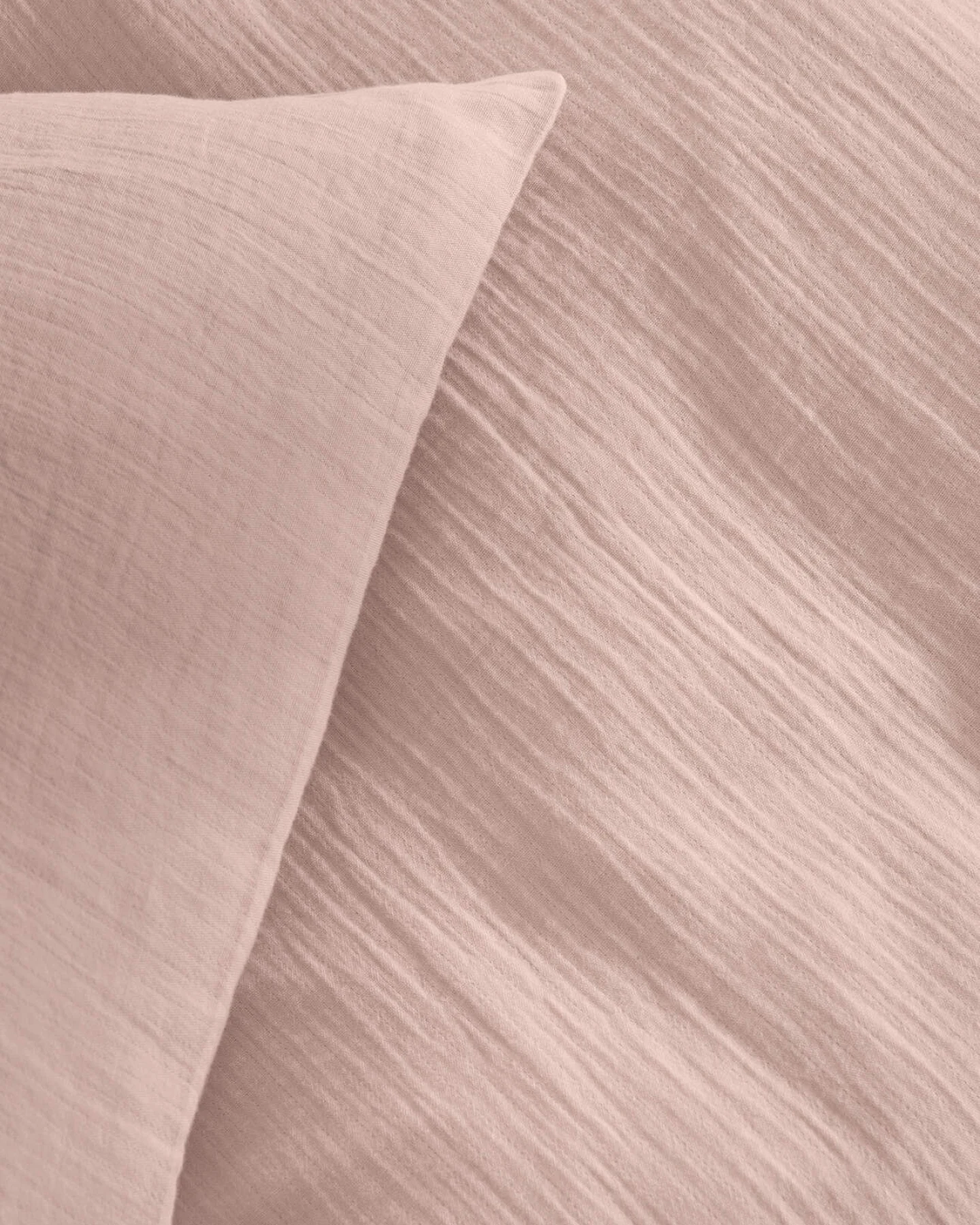 hessnatur Baby Musselin Bettwäsche aus Bio-Baumwolle - rosa - Größe 100x135 / 40x60 cm – Ansicht 3