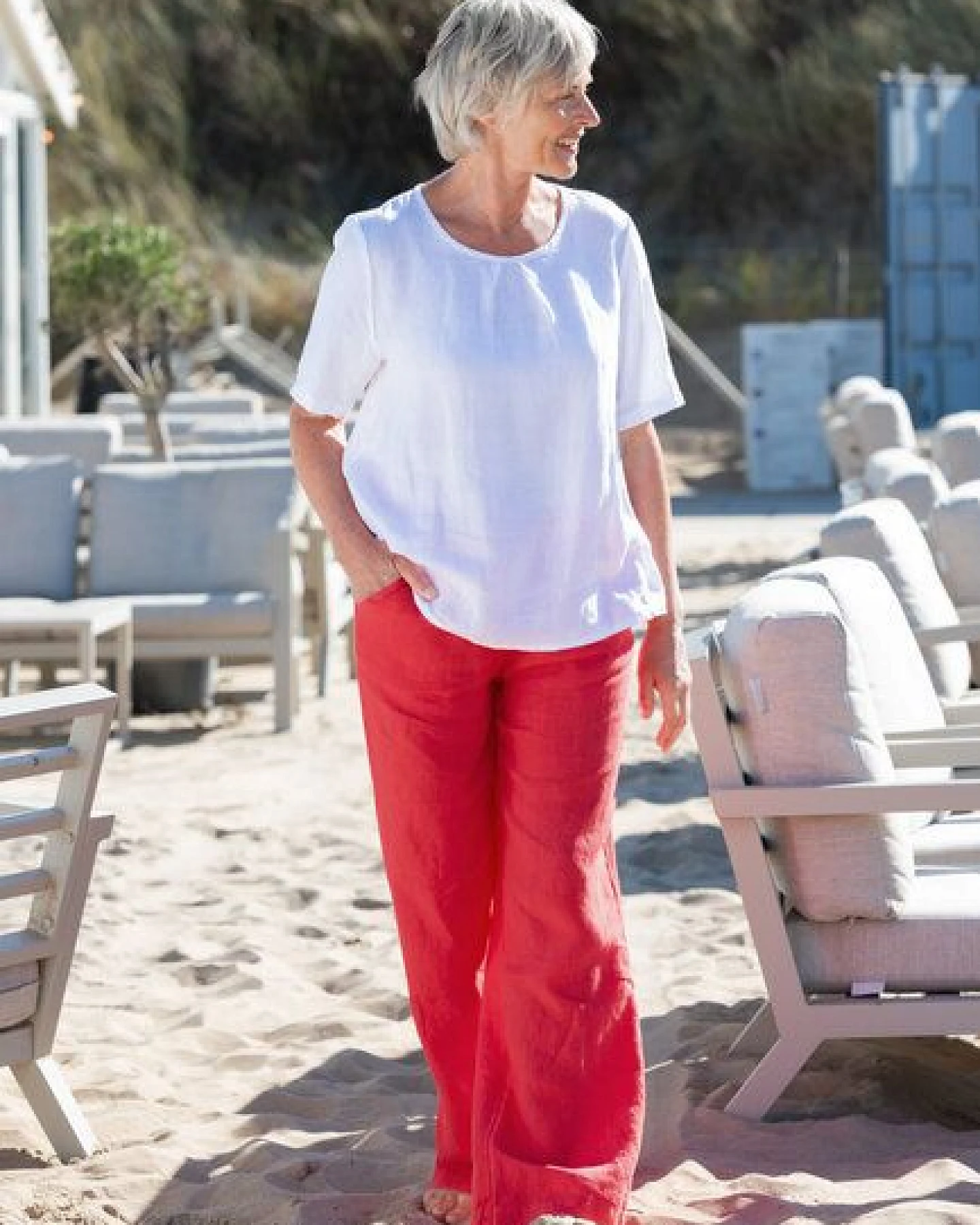 Heidekönigin Leinen Blusenshirt – Ansicht 4