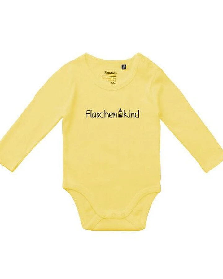 GARY MASH Baby Langarmbody Flaschenkind aus Bio-Baumwolle