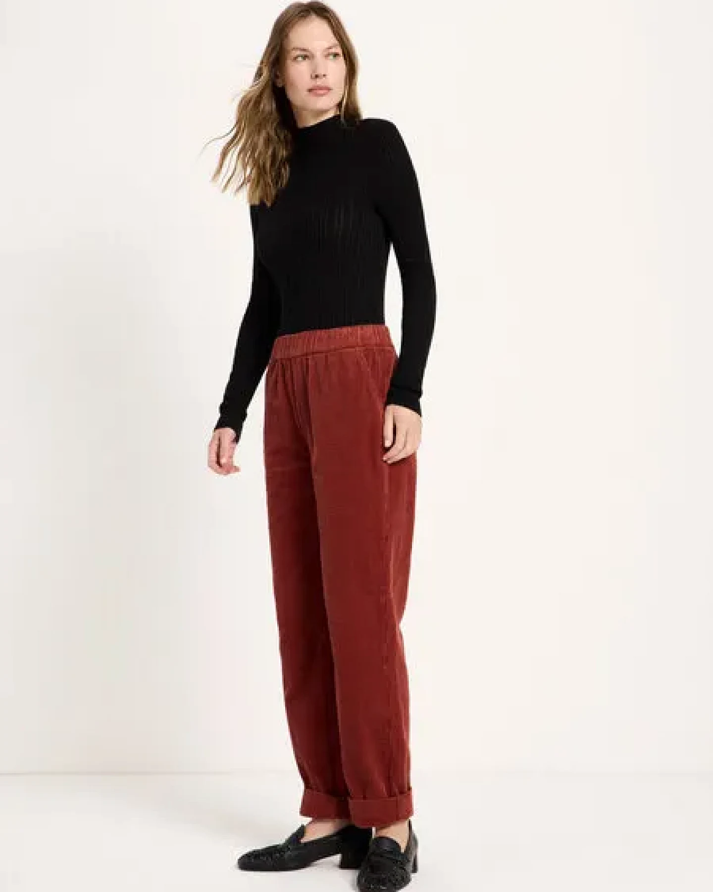 LANIUS Kord-Hose mit Gummizug – Ansicht 3
