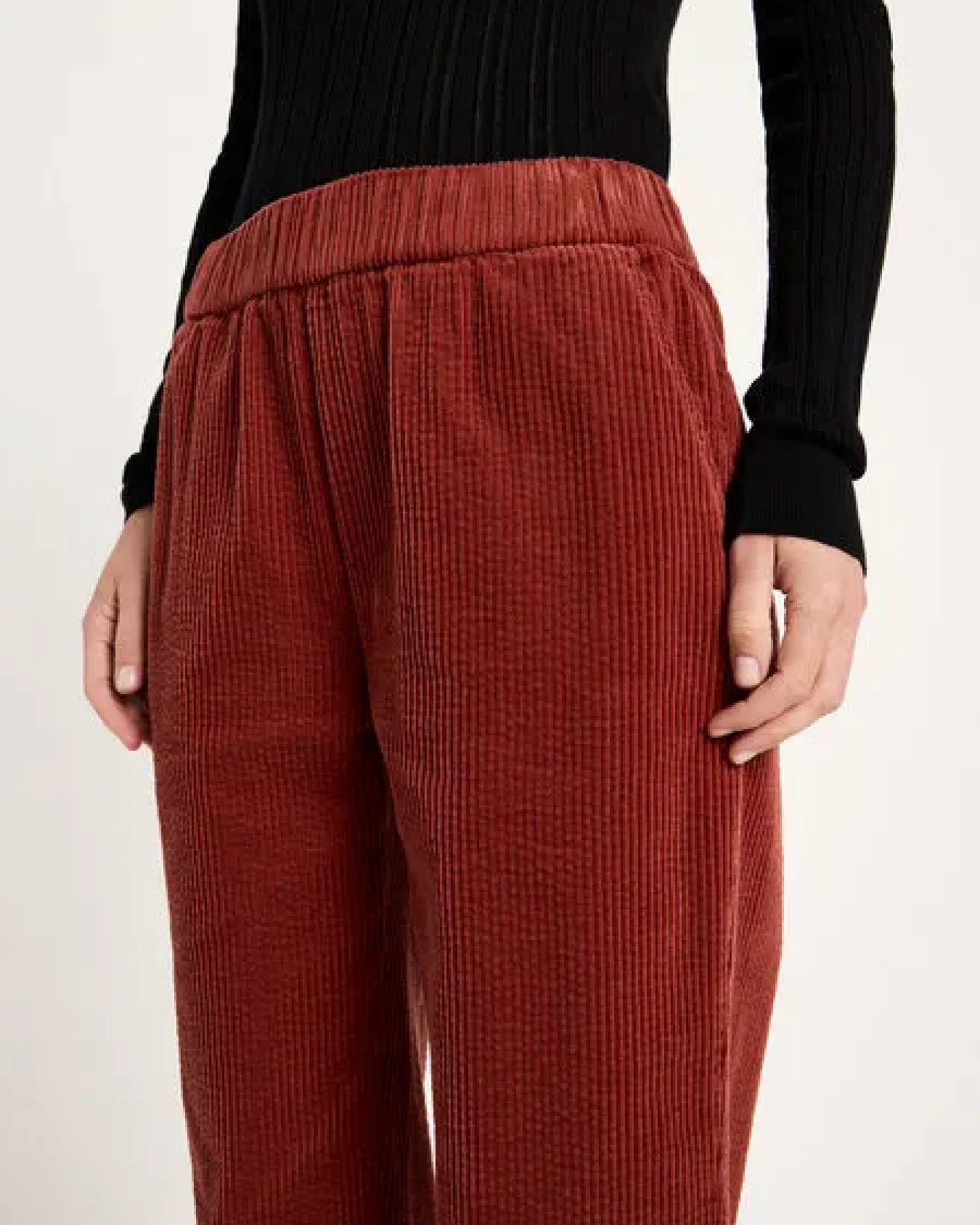 LANIUS Kord-Hose mit Gummizug – Ansicht 4