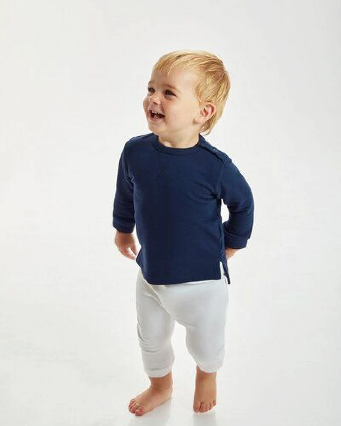 Babybugz Baby Sweatshirt Pullover 6 - 24 Monate 280 g/m² Bio Baumwolle Mischgewebe Vegan – Ansicht 2