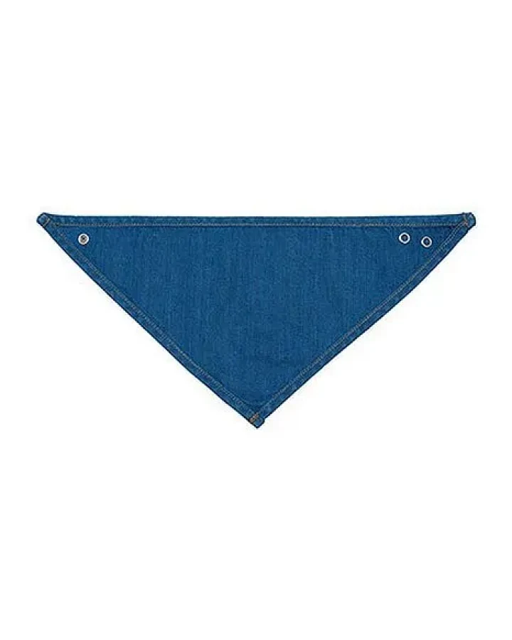 Babybugz Jeans Baby Lätzchen Spucktuch mit Druckkopf-Verschluss am Nacken Vegan Denim