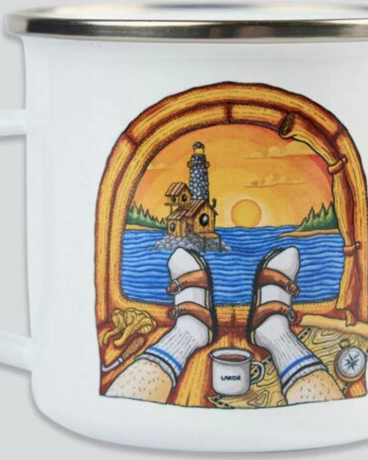 LAKOR Room with a View Enamel Mug Emaille Tasse