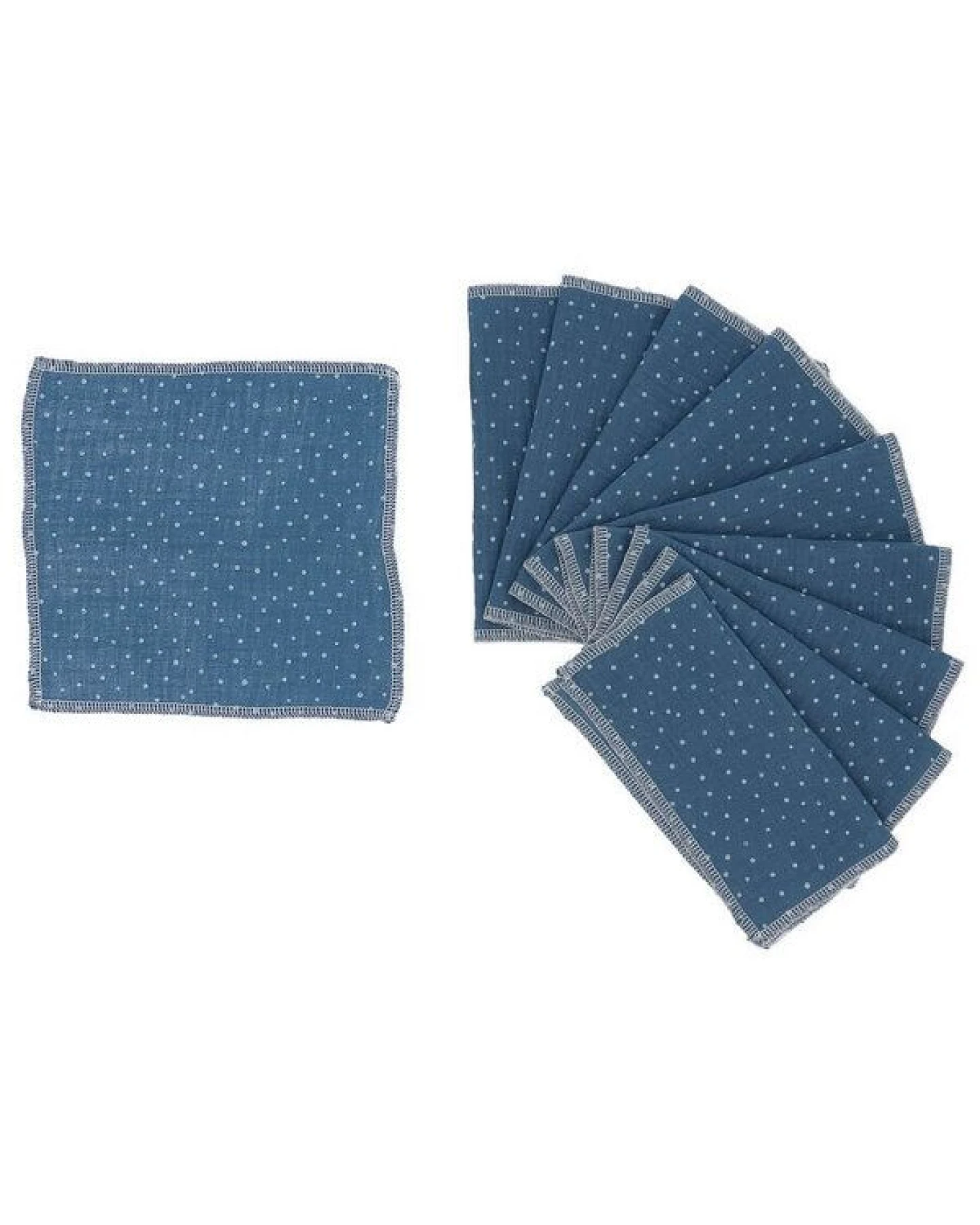 NoWaste Wrapping NoWaste Stofftaschentücher Taschentücher aus Stoff 10er SET ver. Motive – Ansicht 4