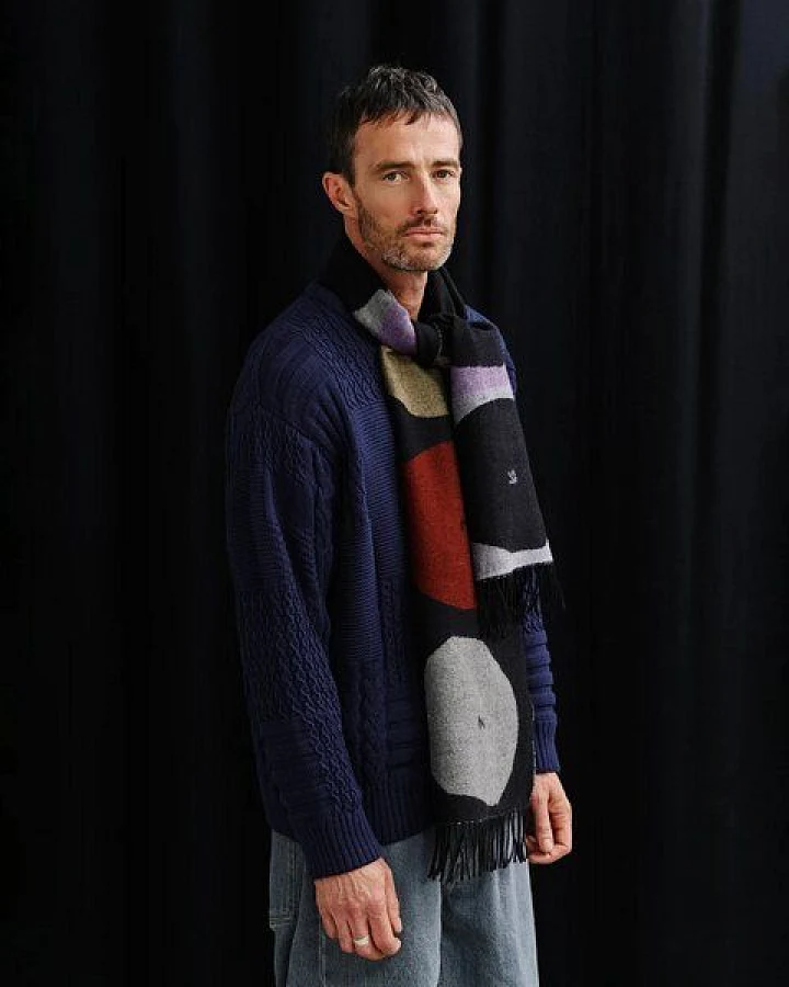 Rotholz - Woven Schal Merino breit