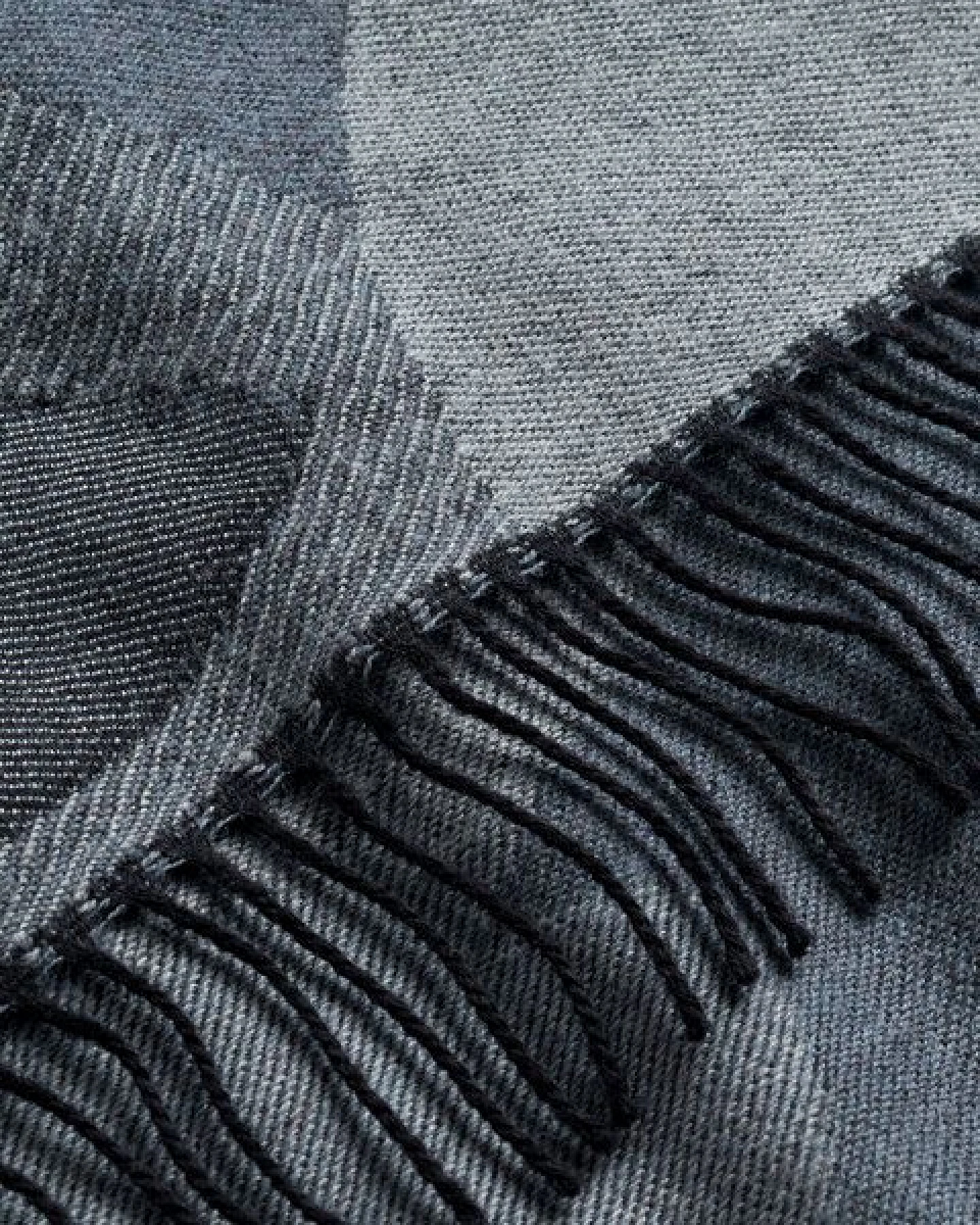 Rotholz - Woven Schal Merino breit – Ansicht 3