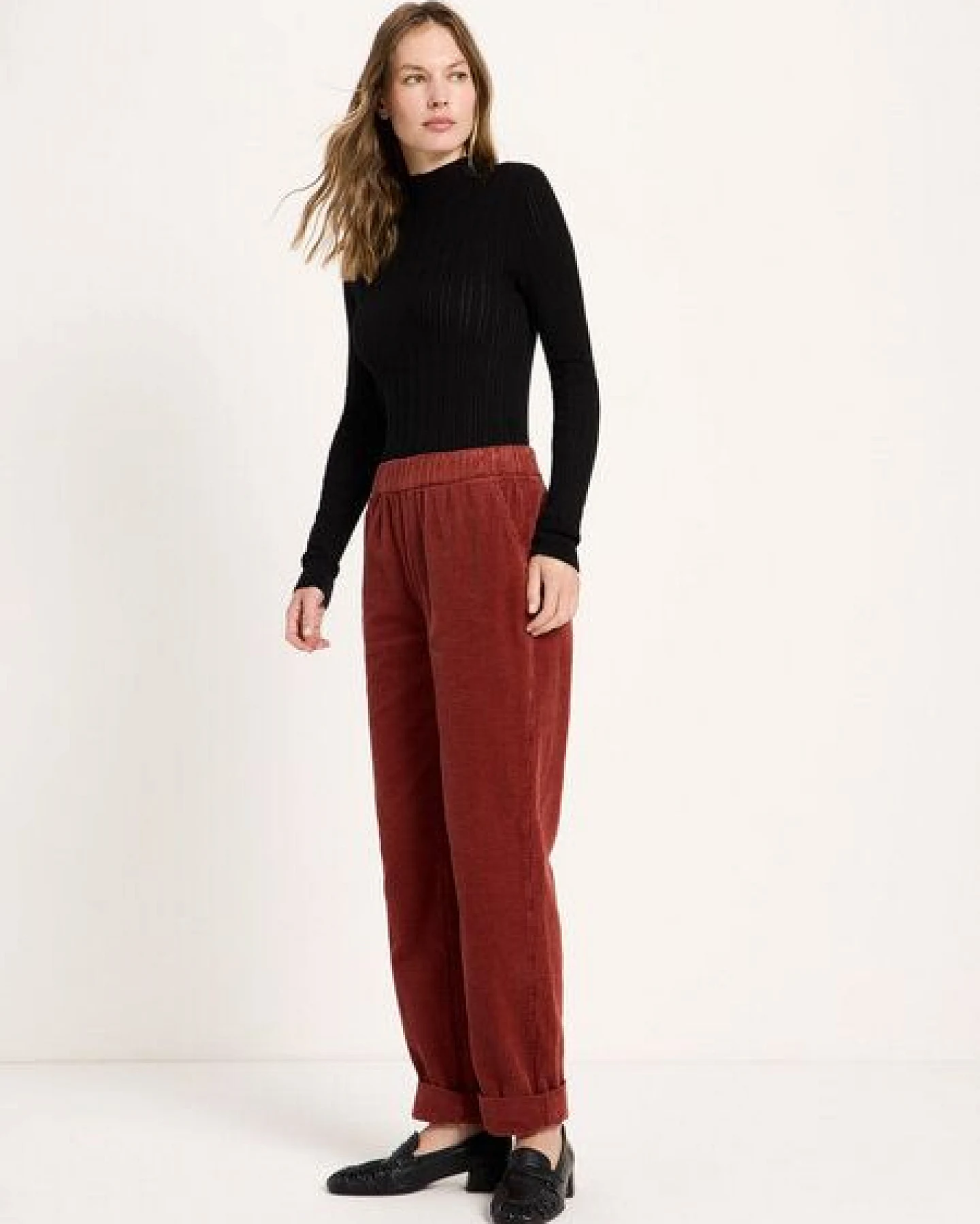 LANIUS Kord-Hose mit Gummizug – Ansicht 3