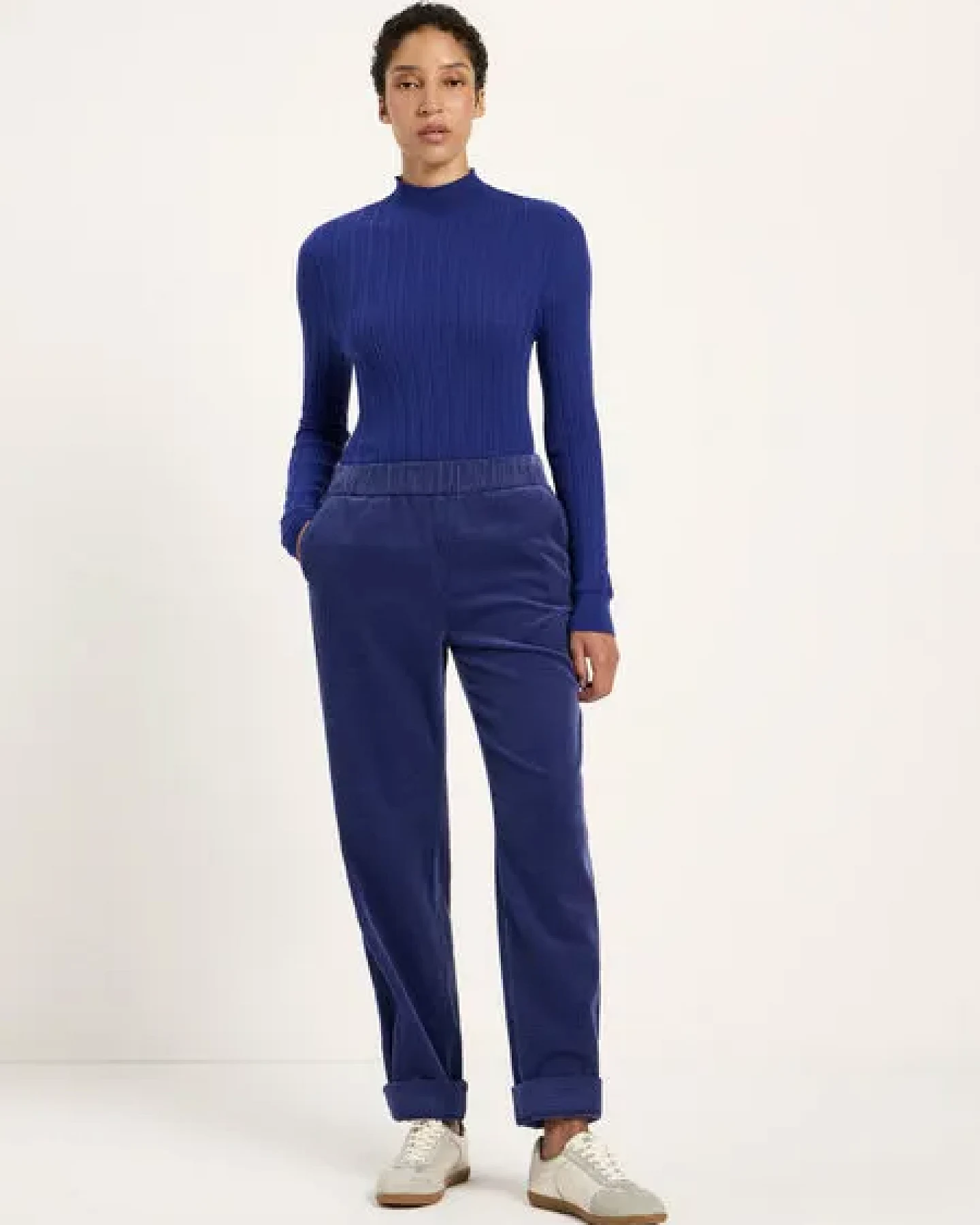 LANIUS Kord-Hose mit Gummizug – Ansicht 2